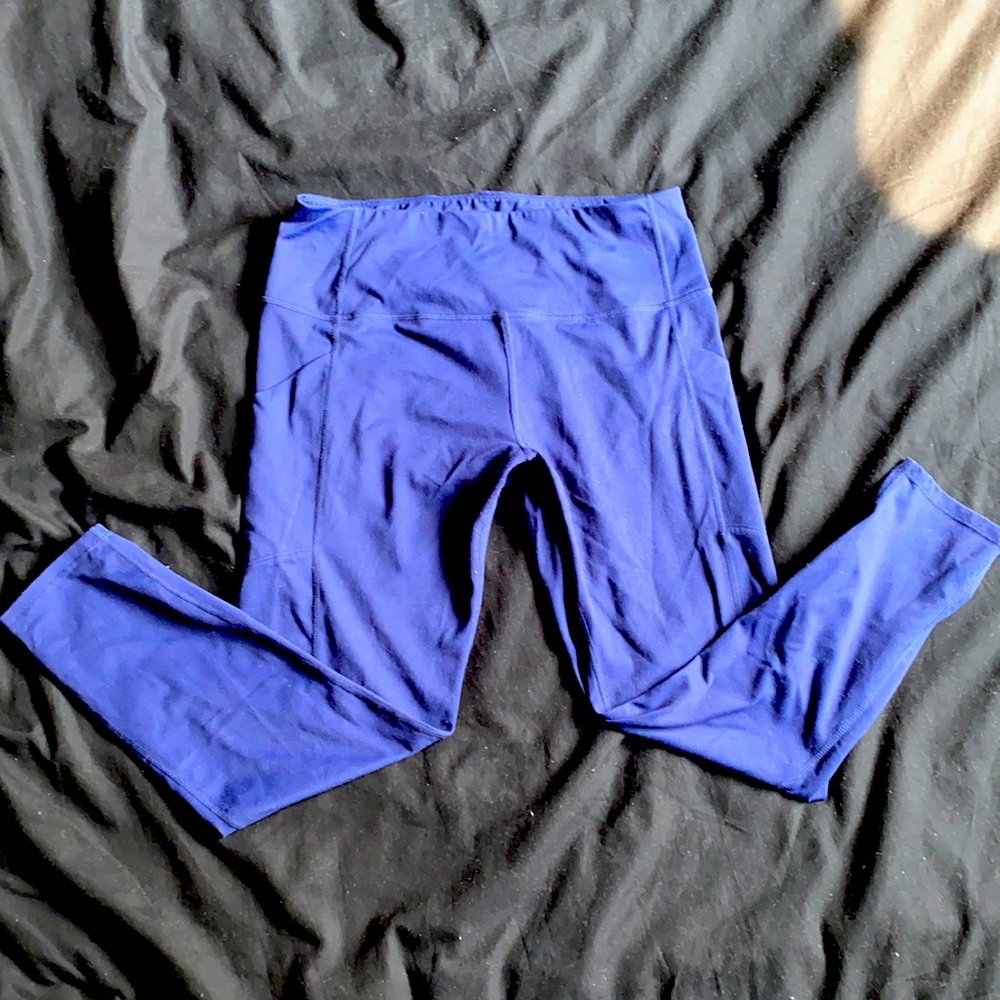 Blue Leggings with Pockets